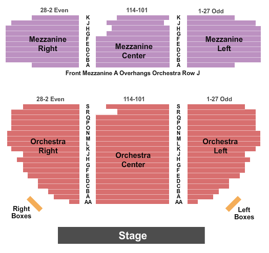 Gerald Schoenfeld Theatre The Notebook Seating Chart